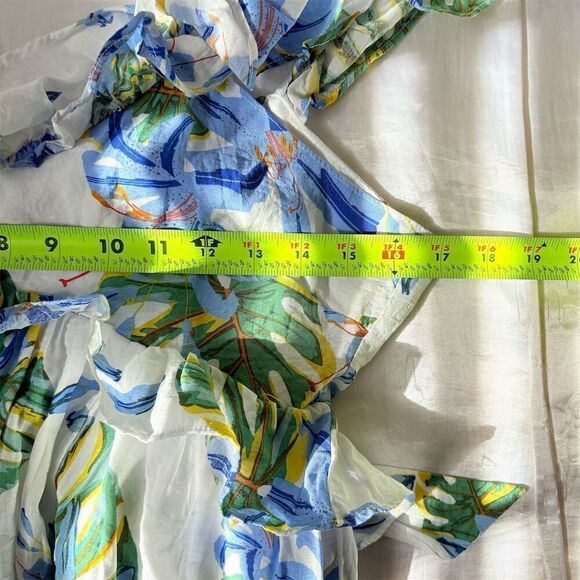 Sugarlips Women's Floral Ruffle Back Tie Midi Dress Size M - Picture 5 of 8